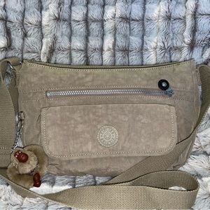Kipling Syro Crossbody Bag Like New Taupe Brown